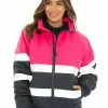 Winter Wear Traders Pink & Navy Hi Vis Jacket -Traders Country Sales 58156 f 1