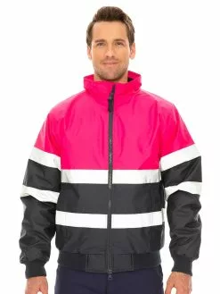 Winter Wear Traders Pink & Navy Hi Vis Jacket 10 Winter Wear Traders Pink & Navy Hi Vis Jacket -Traders Country Sales 58156 f lowes