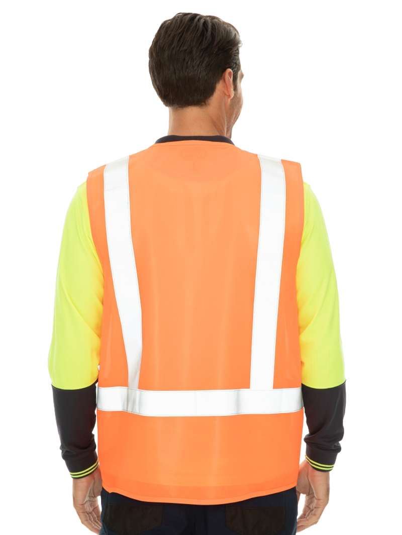 Vests Lowes Hi-Vis Orange Zip Vest 5 Vests Lowes Hi-Vis Orange Zip Vest - Image 3