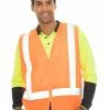 Vests Lowes Hi-Vis Orange Zip Vest -Traders Country Sales 58414 f lowes 1 10