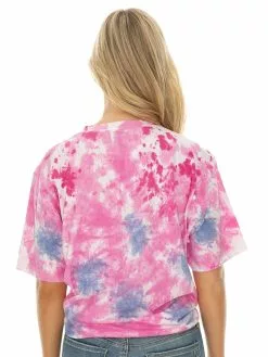 Tops Prodigy Pink Tie Dye Unisex T-Shirt -Traders Country Sales 58419 f b lowes