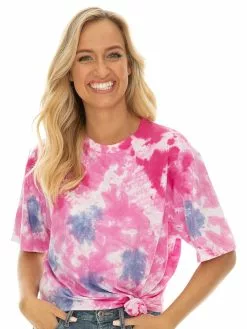 Tops Prodigy Pink Tie Dye Unisex T-Shirt