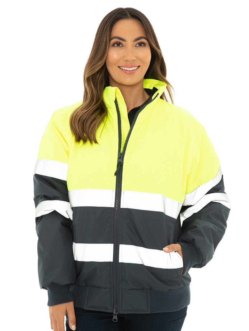 Lowes Jackets & Jumpers Unisex Oxford Hi-Vis Yellow Jacket 3 Lowes Jackets & Jumpers Unisex Oxford Hi-Vis Yellow Jacket