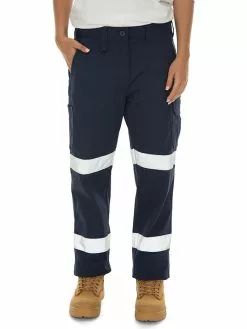 King Gee Navy Double Taped Womens Trousers