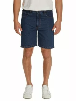 Street Cotton Jean Shorts Blue