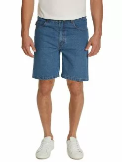 Street Cotton Jean Shorts Light Blue