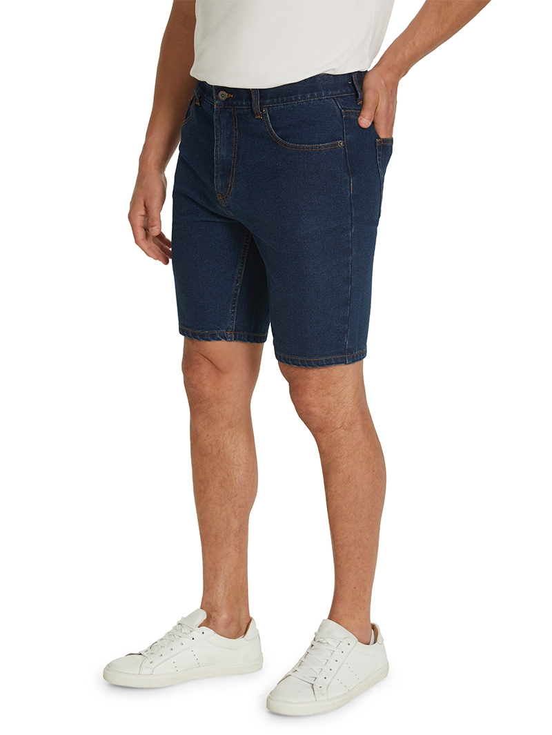 Traders Stretch Jean Shorts Dark Blue 4 Traders Stretch Jean Shorts Dark Blue - Image 2