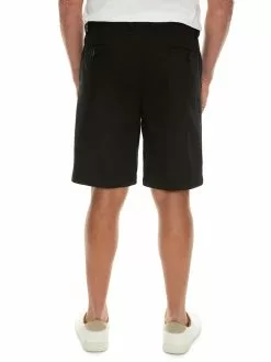 Manhattan Stretch Chino Shorts Black - Elastic Waist -Traders Country Sales 58644 b lowes 1