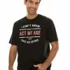 T-Shirts Lowes Mens Graphic Act My Age T Shirt Black