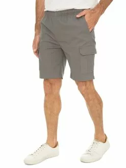 Lowes Cargo Shorts Grey - Elastic Waist -Traders Country Sales 58721 s