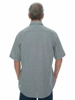 Shirts Bisley Shirt Short Sleeve In Olive Check -Traders Country Sales 58903 b 1