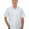Elliotts Shirts Mens Short Sleeve Shirt White Black Check 2 Elliotts Shirts Mens Short Sleeve Shirt White Black Check -Traders Country Sales 58918 f 1 1