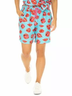 Matchy Matchy Riley Adams Shorts Hot Lips Print Unisex