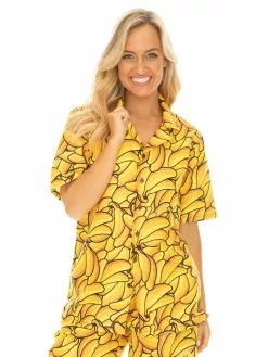 Tops Riley Adams Shirt Banana Print Unisex