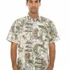 Prodigy Shirts Mens Short Sleeve Shirt White Oriental Tiger -Traders Country Sales 59055 f lowes 1 10