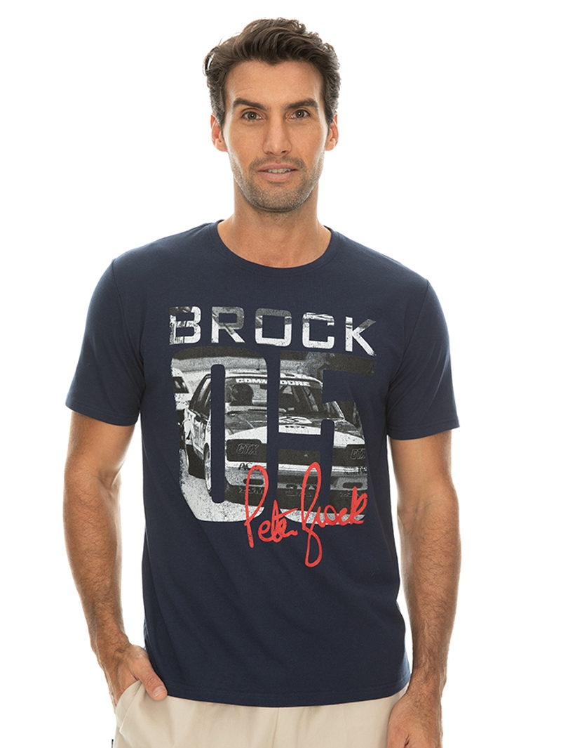 Licenced T-Shirts Licensed Peter Brock T-Shirt Navy 3 Licenced T-Shirts Licensed Peter Brock T-Shirt Navy