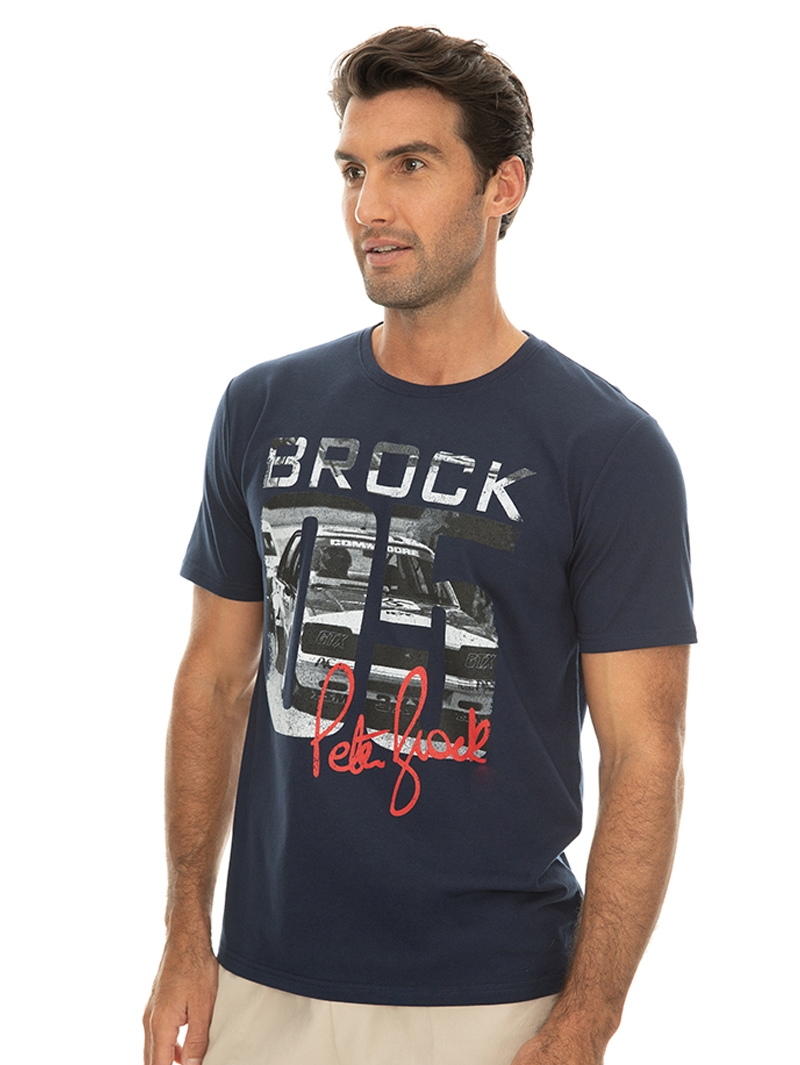 Licenced T-Shirts Licensed Peter Brock T-Shirt Navy 4 Licenced T-Shirts Licensed Peter Brock T-Shirt Navy - Image 2
