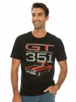 Licenced T-Shirts Licensed Ford GT T-Shirt Black