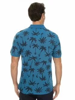 Polos Lowes Palm Denim Print Polo Shirt -Traders Country Sales 59112 b