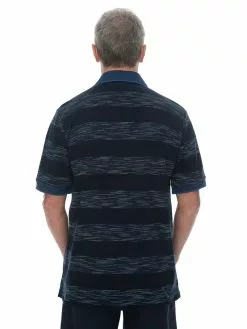 Polos Cougars Polo Short Sleeve Knit In Navy & Blue -Traders Country Sales 59137 b 1