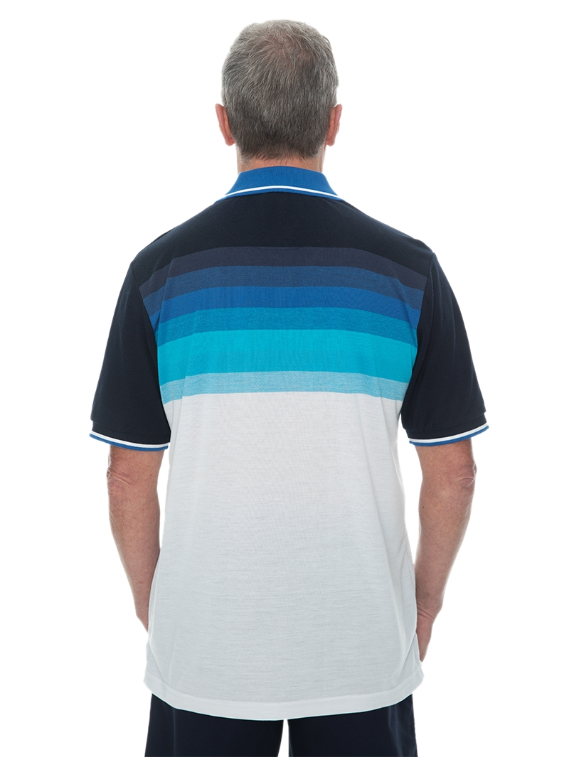 Polos Cougars Polo Short Sleeve Knit In Navy Indigo & White 7 Polos Cougars Polo Short Sleeve Knit In Navy Indigo & White - Image 5