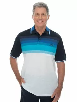 Polos Cougars Polo Short Sleeve Knit In Navy Indigo & White 9 Polos Cougars Polo Short Sleeve Knit In Navy Indigo & White -Traders Country Sales 59139 f 1