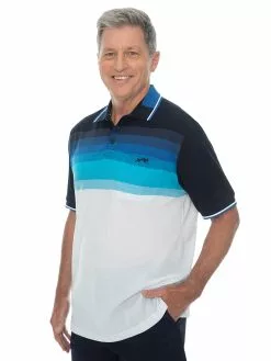 Polos Cougars Polo Short Sleeve Knit In Navy Indigo & White 10 Polos Cougars Polo Short Sleeve Knit In Navy Indigo & White -Traders Country Sales 59139 s 1 1
