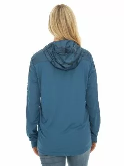 Tops Anglers Edge Blue Fishing Top With Hood Unisex 7 Tops Anglers Edge Blue Fishing Top With Hood Unisex -Traders Country Sales 59311 b