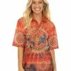 Tops Gumaraa Indigenous Orange Polo Unisex 1 Tops Gumaraa Indigenous Orange Polo Unisex -Traders Country Sales 59319 f 2