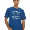 T-Shirts Lowes Mens Graphic I Dont Listen T Shirt Blue