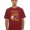 T-Shirts Lowes Mens Graphic Believe In Beer T Shirt Red -Traders Country Sales 59388 f lowes 1 6