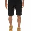 Traders Work Shorts Flex Waist Ripstop Black