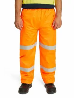 Trousers King Gee Orange Wet Weather Reflective Pant