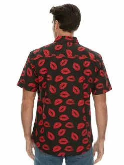 Prodigy Shirts Mens Short Sleeve Lip Print Shirt 7 Prodigy Shirts Mens Short Sleeve Lip Print Shirt -Traders Country Sales 59662 b lowes 1
