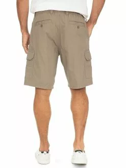 Elliotts Print Cargo Shorts Brown Triangle - Elastic Waist -Traders Country Sales 59957 b 1