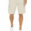 Elliotts Print Cargo Shorts Beige Triangle - Elastic Waist -Traders Country Sales 59959 f 1