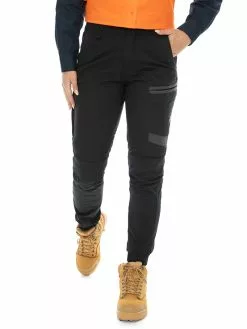 Trousers Womens Hard Yakka Black Raptor Slim Fit Pants