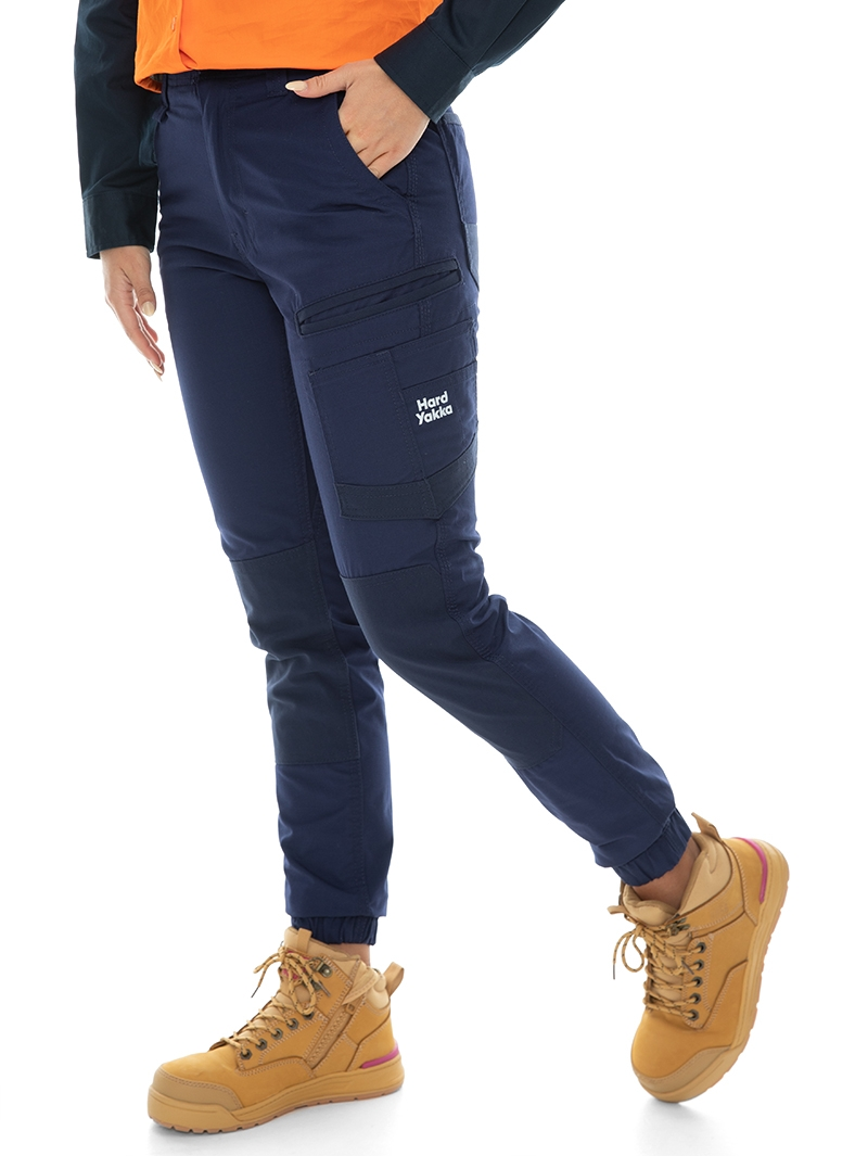 Trousers Womens Hard Yakka Navy Raptor Slim Fit Pants 4 Trousers Womens Hard Yakka Navy Raptor Slim Fit Pants - Image 2