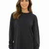 Lowes Tops Unisex Long Sleeve Crew Neck Top Navy -Traders Country Sales 60043 f