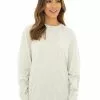 Lowes Tops Unisex Long Sleeve Crew Neck Top Oatmeal -Traders Country Sales 60044 f
