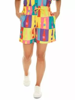 Riley Adams Matchy Matchy Unisex Matching Party Swim Shorts Pop Art Multi
