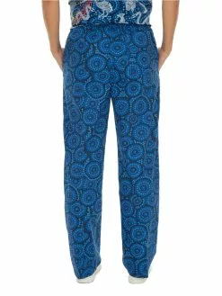 Trousers Gwiyaala Aboriginal Art Unisex Hospital Scrubs Pant Blue -Traders Country Sales 60194 b