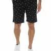 Lowes Print Shorts Navy Palm Tree - Elastic Waist -Traders Country Sales 60450 f
