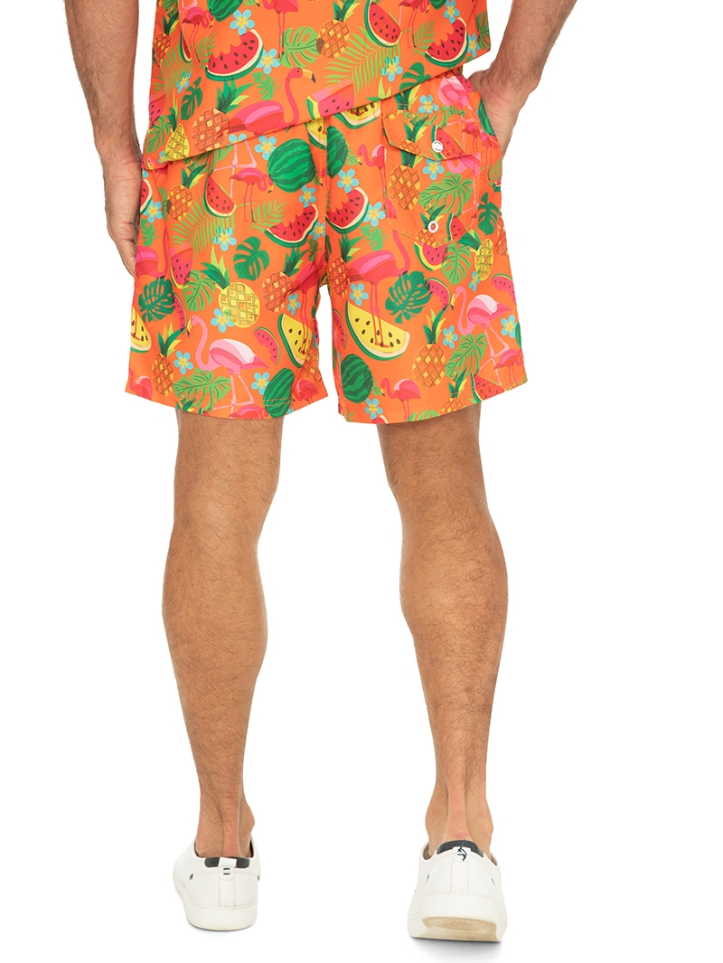 Riley Adams Matchy Matchy Unisex Matching Party Shorts Fruity Flamingo 8 Riley Adams Matchy Matchy Unisex Matching Party Shorts Fruity Flamingo - Image 6