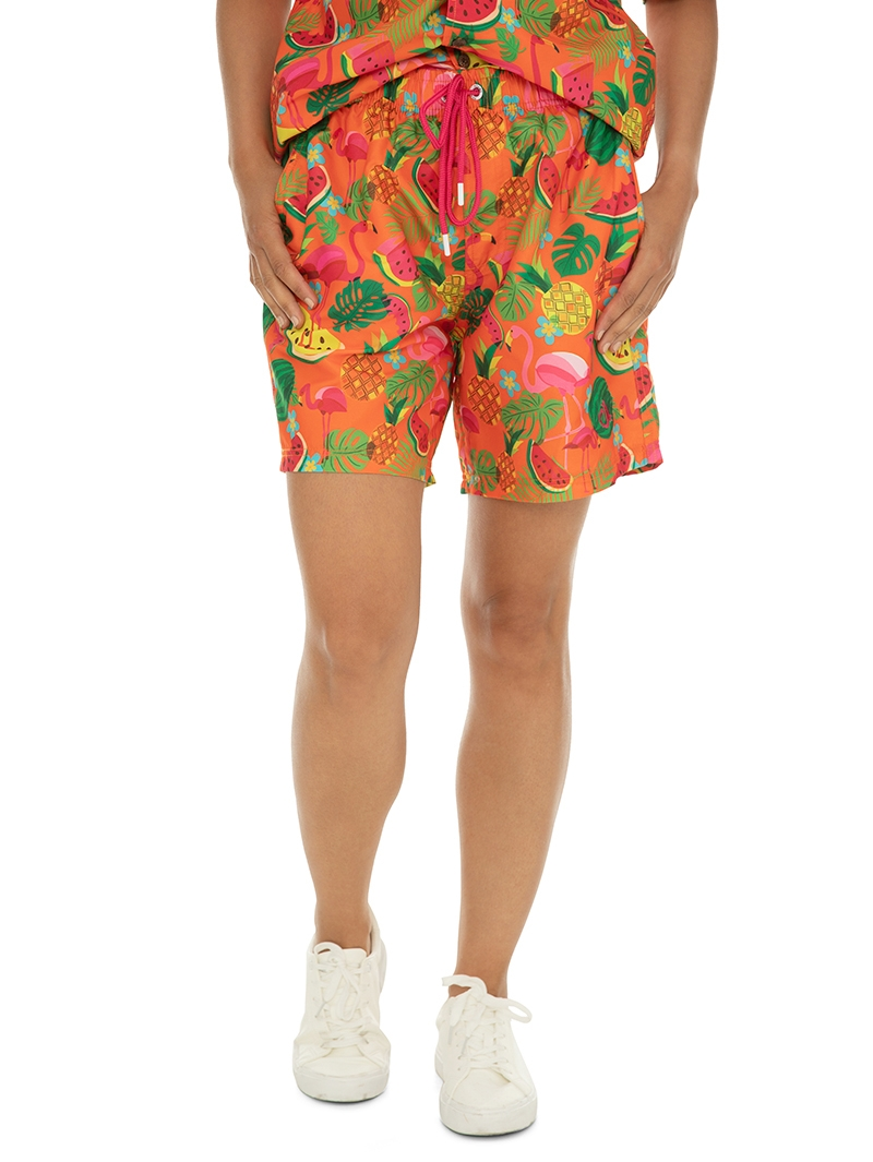 Riley Adams Matchy Matchy Unisex Matching Party Shorts Fruity Flamingo 3 Riley Adams Matchy Matchy Unisex Matching Party Shorts Fruity Flamingo