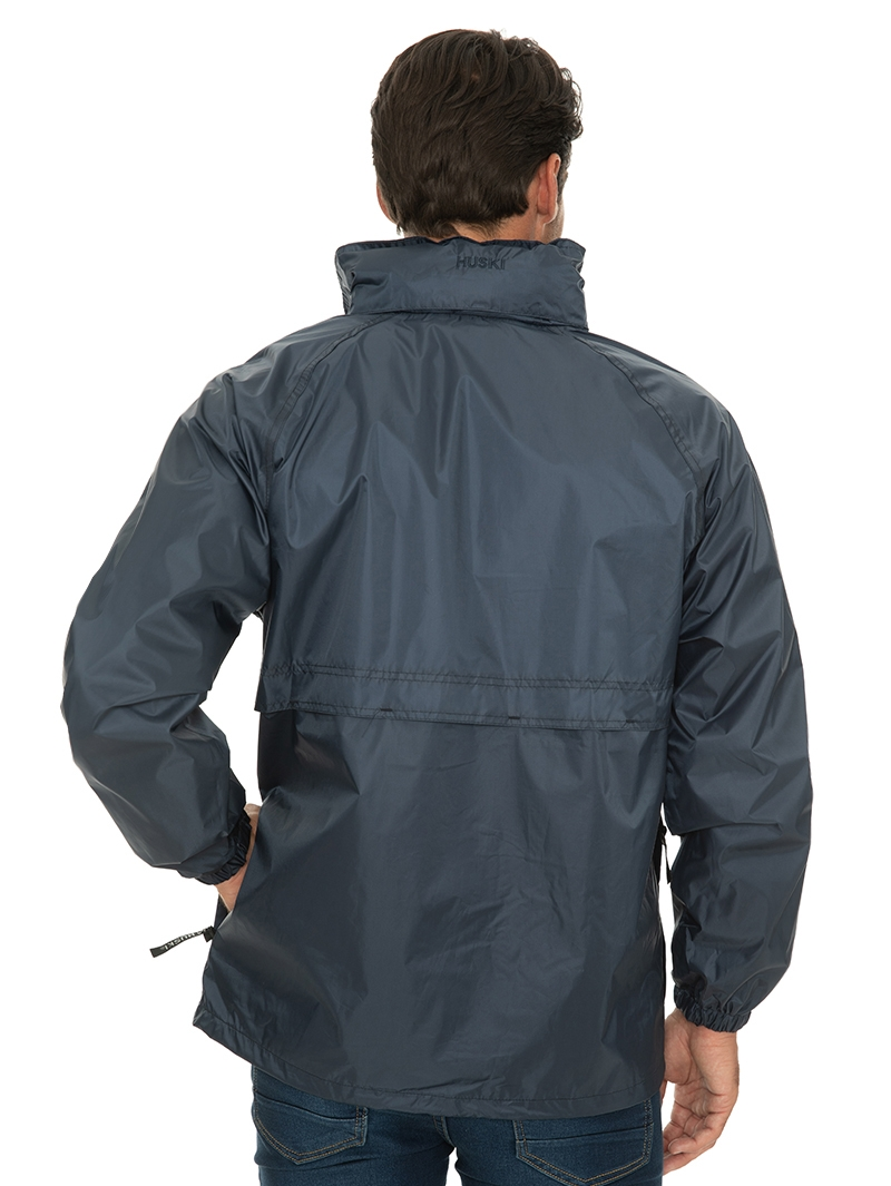 Jackets Huski Nylon Waterproof Rain Jacket Navy 5 Jackets Huski Nylon Waterproof Rain Jacket Navy - Image 3