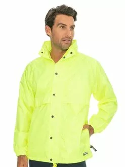 Jackets Huski Nylon Waterproof Rain Jacket Yellow