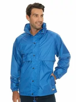 Traders Country Sales 6 Jackets Huski Nylon Waterproof Rain Jacket Cobalt