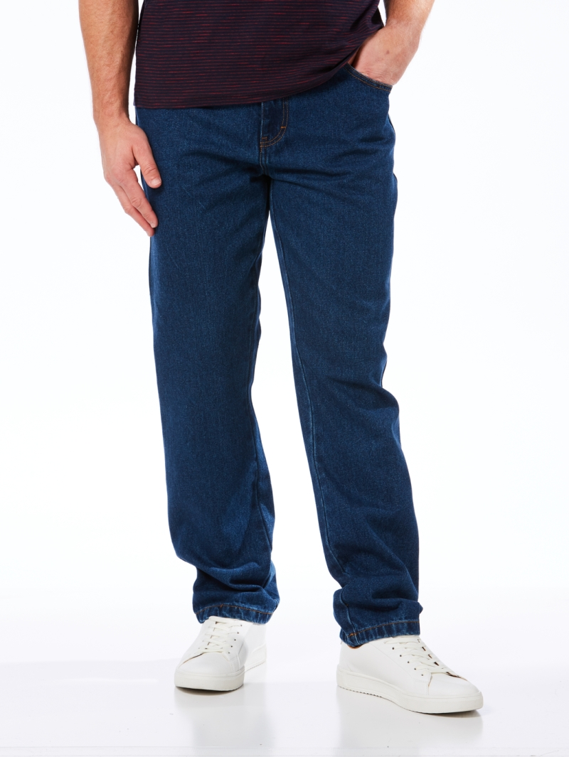 Street Cotton Jeans Blue - Regular Fit 3 Street Cotton Jeans Blue - Regular Fit