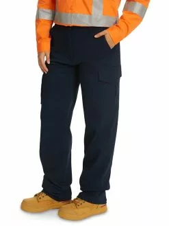 Trousers Lowes Ladies Stretch Navy Cargo Pocket Work Pant